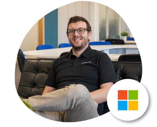A member of the Cobweb team smiling ready to discuss a Microsoft 365 Managed Service.